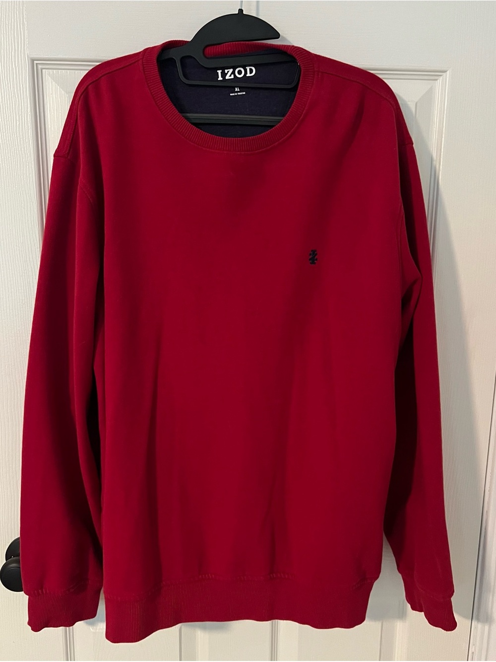 Izod Men's Crewneck Sweater in Red